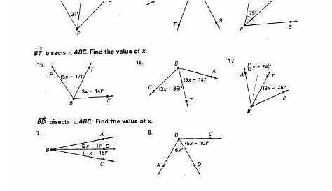geometry angle addition worksheet