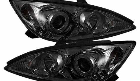 2002-06 Toyota Camry Smoke LED Halo LED Projector Headlights