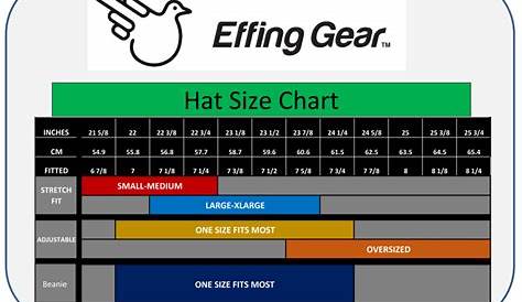 Hat Size Chart – Effing Gear
