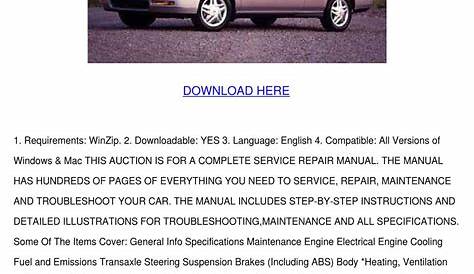 2013 honda accord owners manual