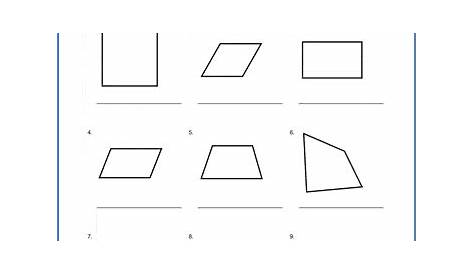 Grade 6 math worksheet - Geometry: classifying quadrilaterals | K5 Learning