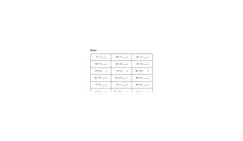 division tables 1-12 printable worksheets