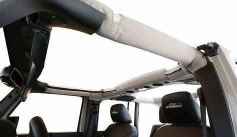 white jeep roll bar covers