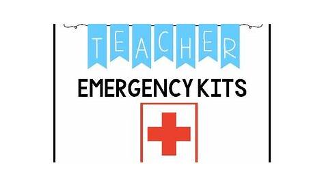 teacher emergency stash printable