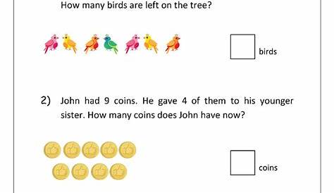 Grade 1 Word Problems / 19 Best Images of Sentence Variety Worksheet