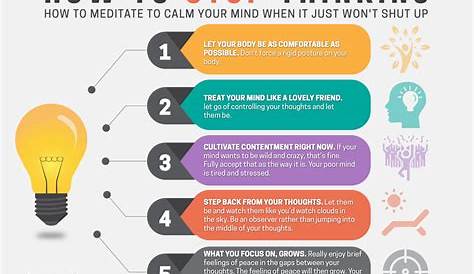 How To Stop Thinking [Infographic] — ShamashAlidina.com