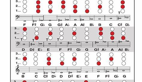double french horn finger chart