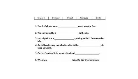 Compound Words: 3rd Grade Common Core Differentiated Worksheets | TpT