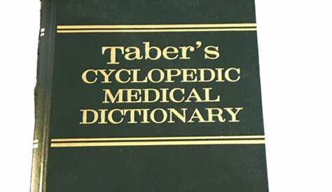 taber's cyclopedic medical dictionary 24th edition pdf