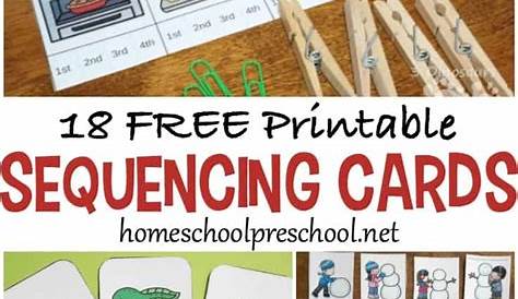 story free 4 step sequencing pictures printable
