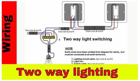 How to wire two way light switch.Two way lighting circuit. - YouTube