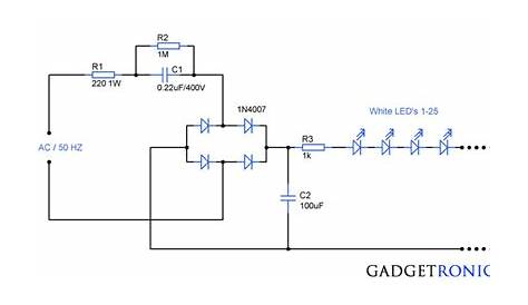car led light circuit diagram