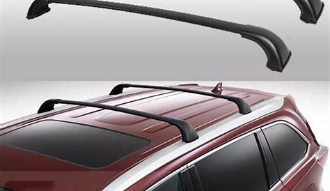 For 14-18 Toyota Highlander XLE / Limited Aluminum Black Roof Rack