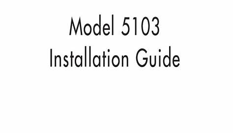 AVITAL 5103 INSTALLATION MANUAL Pdf Download | ManualsLib