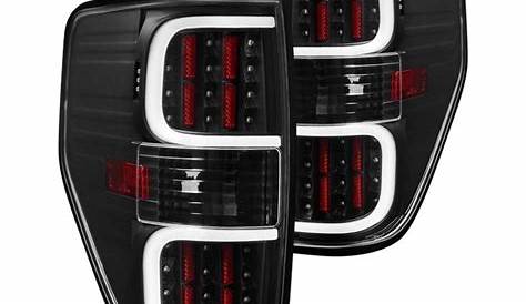 Spyder® - Black Fiber Optic LED Tail Lights | Ford f150, Led tail
