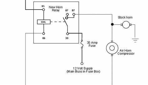 horn wiring diagram with a relay