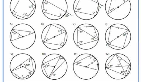 ️Circle Theorems Worksheet And Answers Free Download| Goodimg.co