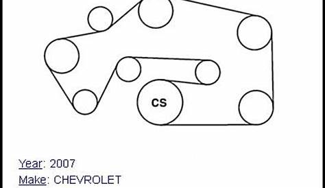 2012 chevy impala serpentine belt diagram