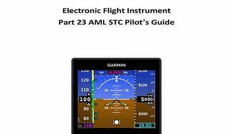 garmin g5 certified quick reference guide