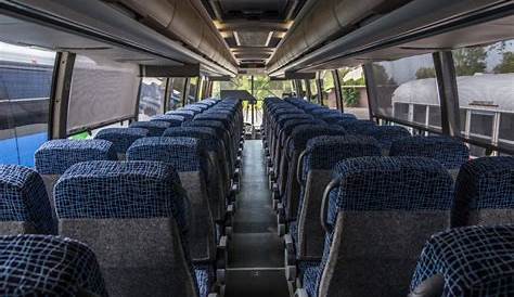 what does a charter bus look like inside