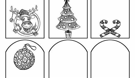 simple printable christmas tags black and white
