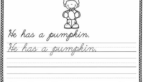 worksheets for cursive writing