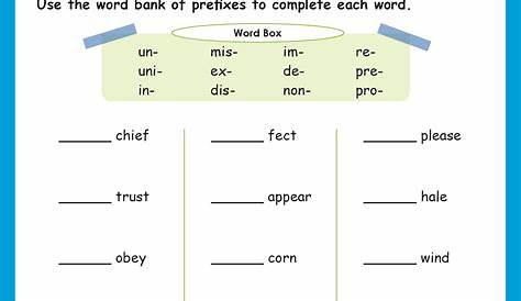 prefix worksheets 2nd grade pdf