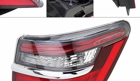 Durable Waterproof Outer Car RH Tail Light Right Side for Toyota Camry