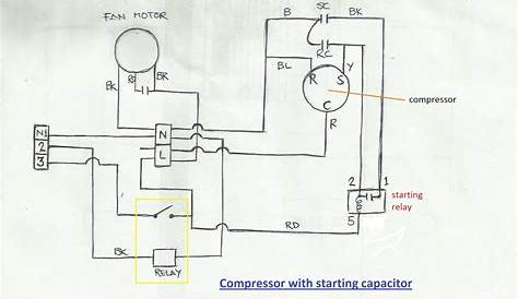 refrigeration compressor wiring schematic