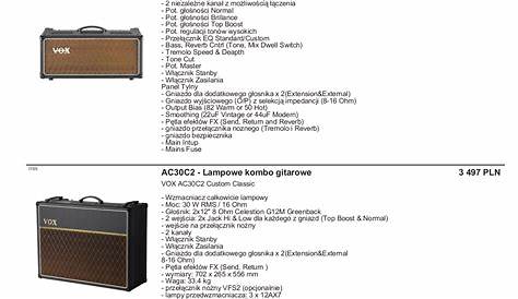 vox ac30c2 manual