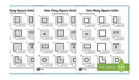 Find the Area: Counting Square Units Activity (teacher made)