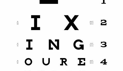 what eye chart is used for dot physical