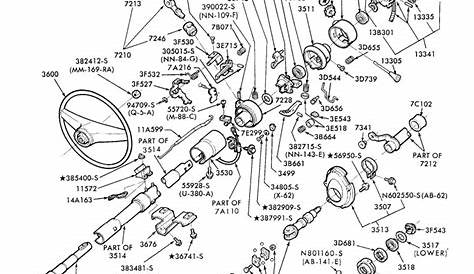 ford truck steering column parts