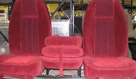 73-87 Chevy/GMC Full Size Truck C-200 Burgundy Cloth Triway Seat, Dick