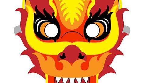 Chinese New Year Dragon Mask Template | Free Printable Papercraft Templates