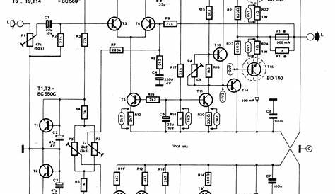Headphone Amplifier Circuit Schematic