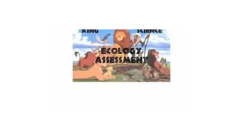 Lion King Movie- Ecology as... by Scienceisfun | Teachers Pay Teachers