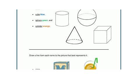 3D Shapes Worksheets | K5 Learning
