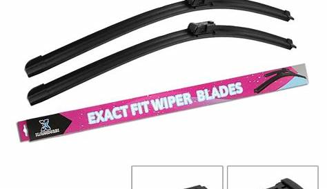UXCELL 22" 22" Exact Front Windscreen Windshield Wiper Blades for