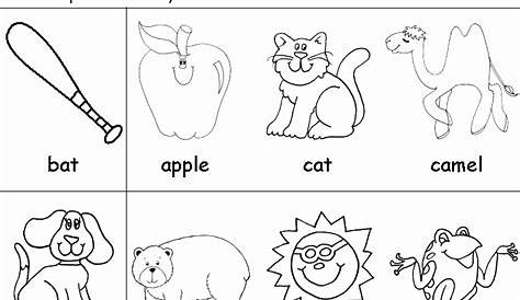 rhyming kindergarten worksheets