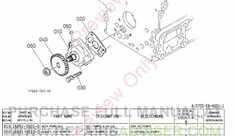 Kubota D722-EB-KOOI-1 Illustrated Parts List PDF Download