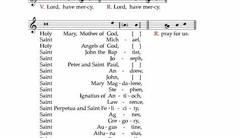 Litany of the Saints | Cloud Hymnal