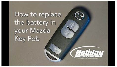 mazda 3 key fob battery replacement