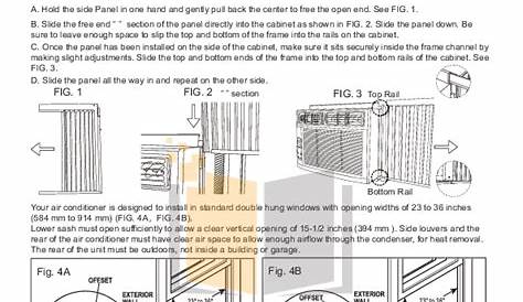 frigidaire window air conditioner manual