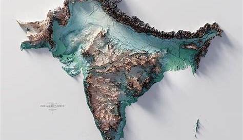 The Topography/Terrain Map of the Indian subcontinent : r/Interesting_Shit