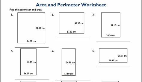 properties of a rectangle worksheets