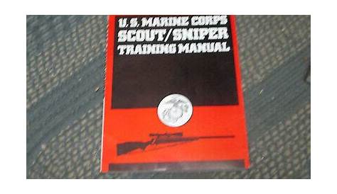 U. S. Marine Corps Scout-Sniper Training Manual by USMC, 1989 softcover