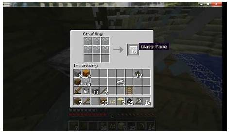 how to make window panes in minecraft