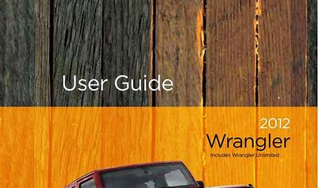 2012 jeep wrangler owners manual