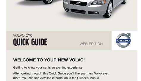 volvo c30 owners manual